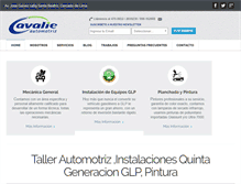 Tablet Screenshot of cavalieautomotriz.com